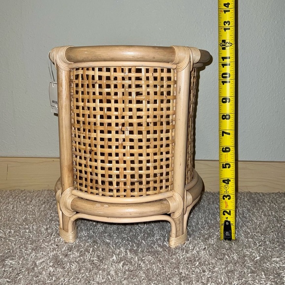 H&M Home 100% Rattan Plant Pot Basket Holder Beige Size Large NWT - Picture 7 of 11